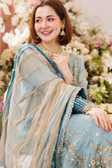 Charizma Dastan-E-Jashan embroidered chiffon 3-piece formal dress with two-tone dupatta