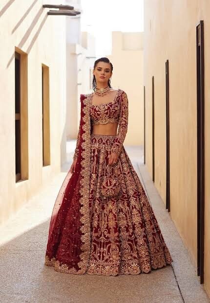 Zarwa Red Bridal Lehenga Choli